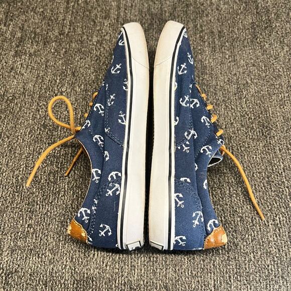 GH Bass Boat Shoes Womens Sz 8M Navigate Anchor Blue Sneakers Casual Nautical - Picture 9 of 11